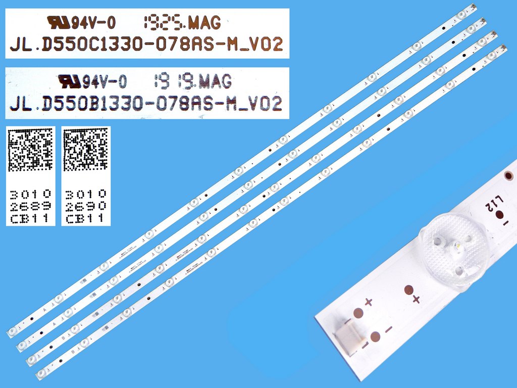 4 планки по 11 LED, L=1050mm
