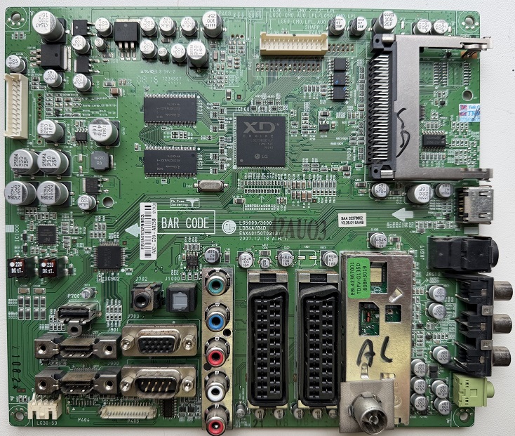 Плата Main LD84A/84D EAX40150702 (3) LG5000/3000 для телевізора LG